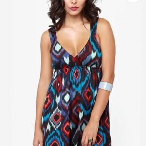 Roxy Blue Sundress Sleeveless V-Neck Mini